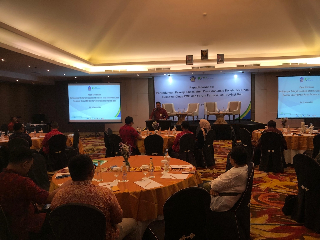 Rapat Koordinasi Perlindungan Pekerja Ekosistem Desa Dan Jasa Konstruksi Desa