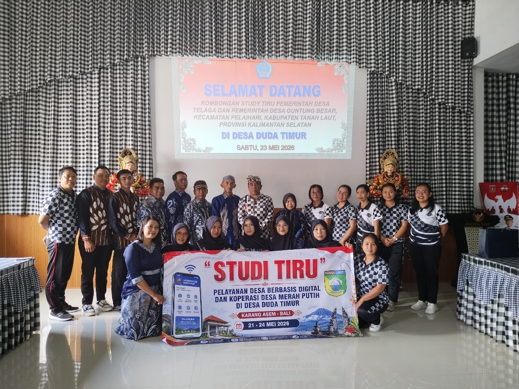 Rombongan Study Tiru Desa Telaga Dan Desa Guntung Besar Kunjungi Desa Digital Duda Timur Bali